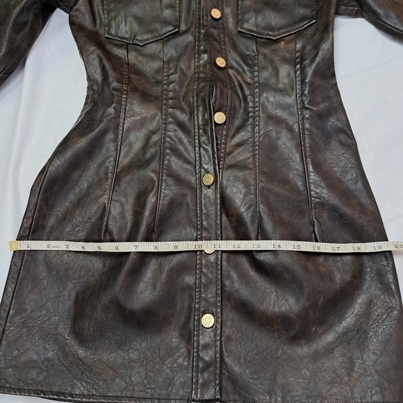 ZARA Washed Faux Leather Dress - Picture 10 of 10